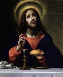 Le Christ bénissant les sacrements (Carlo Dolci) - Muzeo.com
