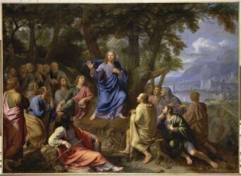 Le Christ prêchant sur la montagne (Jean-Baptiste de Champaigne) - Muzeo.com