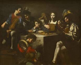 Le Concert au bas-relief (Valentin de Boulogne) - Muzeo.com