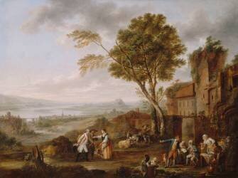 Le Congé absolu (Louis-Joseph Watteau de Lille) - Muzeo.com