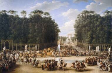 Le Cortège du mariage de Napoléon Ier et de Marie-Louise (Etienne-Barthélémy Garnier) - Muzeo.com