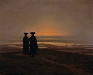 Le coucher du soleil (Caspar David Friedrich) - Muzeo.com