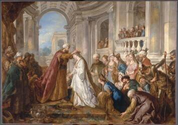 Le couronnement d'Esther (Jean-François de Troy) - Muzeo.com