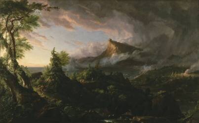 Le cours de l'Empire : l'état sauvage (Thomas Cole) - Muzeo.com