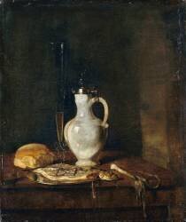 Le Déjeuner de harengs (Gabriel Metsu) - Muzeo.com