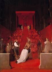 Le Duc d'Alba a l'église de St. Gudule (Jean-Auguste-Dominique Ingres) - Muzeo.com