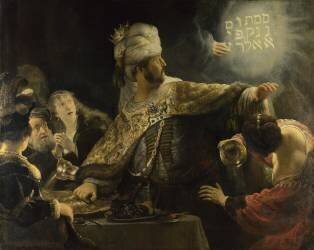 Le Festin de Balthazar (Rembrandt) - Muzeo.com