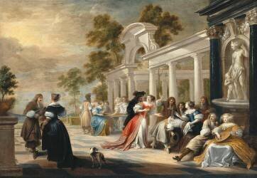 Le jeu de la Main chaude (Hiéronymus Janssens) - Muzeo.com