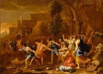 Le jeune Pyrrhus sauvé (Nicolas Poussin) - Muzeo.com