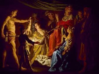 Le jugement de Salomon (Matthias Stomer) - Muzeo.com