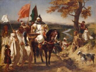 Le Kaïd, chef marocain (Eugène Delacroix) - Muzeo.com