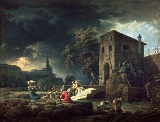Le Midi, une tempête ou les laveuses (Joseph Vernet) - Muzeo.com