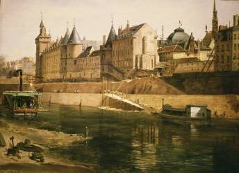 Le Palais de Justice (Adrien Dauzats) - Muzeo.com