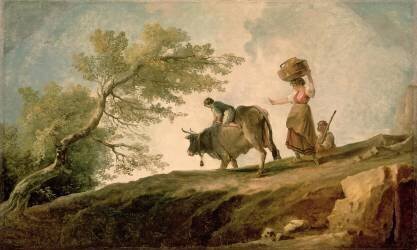 Le pâturage (Hubert Robert) - Muzeo.com