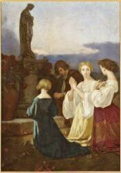 Le Pélerinage à la Vierge Marie, consolatrice des Affligés (Thomas Couture) - Muzeo.com