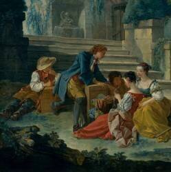Le Petit colporteur (François Boucher) - Muzeo.com