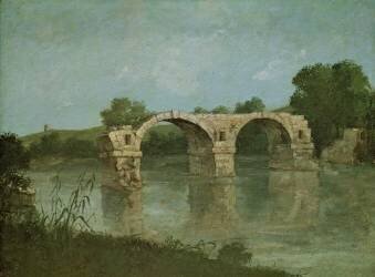 Le pont d'Ambrussum (Gustave Courbet) - Muzeo.com