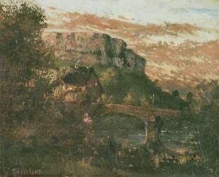 Le pont de Nahin (Gustave Courbet) - Muzeo.com