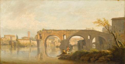 Le Ponte Rotto à Rome (Joseph Vernet) - Muzeo.com