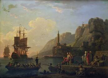 Le port (Joseph Vernet) - Muzeo.com