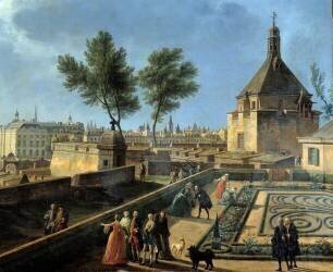 Le port de Bordeaux avec les remparts de Détail (Joseph Vernet) - Muzeo.com