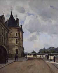 Le Quai de l'Horloge à Paris (Paul Lecomte) - Muzeo.com