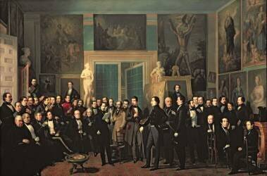 Le rassemblement des poètes (Antonio Maria Esquivel) - Muzeo.com
