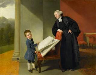 Le révérend Randall Burroughes et son fils Ellis (Johan Zoffany) - Muzeo.com
