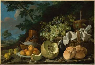 Le repas de l'après-midi (Luis Meléndez) - Muzeo.com
