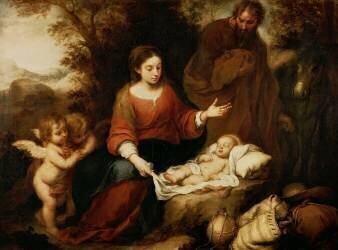 Le reste de la fuite en Égypte (Bartolomé Esteban Murillo) - Muzeo.com