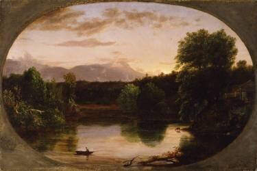 Le ruisseau de Catskill, coucher de soleil (Thomas Cole) - Muzeo.com