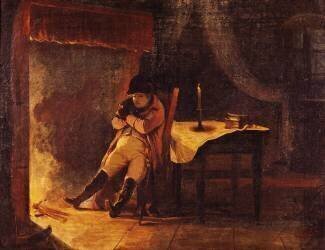 Le soir de la bataille de Champaubert (Nicolas-Toussaint Charlet) - Muzeo.com