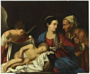 Le sommeil de l'Enfant Jésus (Carlo Saraceni) - Muzeo.com