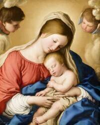 Le sommeil de l'Enfant Jésus (Giovanni Battista Salvi) - Muzeo.com