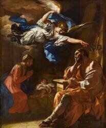 Le songe de saint Joseph (Francesco Solimena) - Muzeo.com