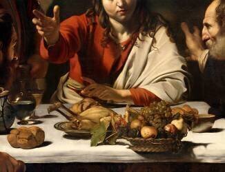Le Souper à Emmaüs (Détail) (Le Caravage) - Muzeo.com