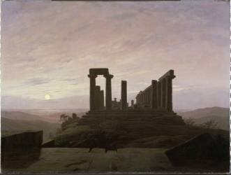 Le Temple de Junon à Agrigente (Caspar David Friedrich) - Muzeo.com