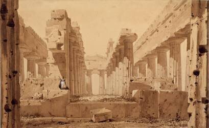Le Temple de Neptune à Paestum (Eugène Viollet-Le-Duc) - Muzeo.com