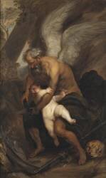 Le Temps coupe les ailes de l'Amour (Antoine van Dyck) - Muzeo.com