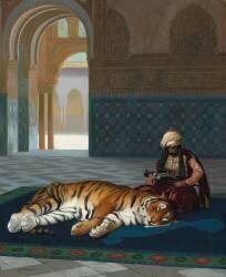 Le Tigre et le Gardien (Jean-Léon Gérôme) - Muzeo.com
