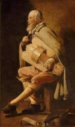 Le Vielleur, dit Le Vielleur à la sacoche ou Le Vielleur Waidmann (Georges de La Tour) - Muzeo.com