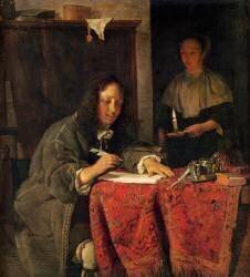 L'Ecrivain (Gabriel Metsu) - Muzeo.com
