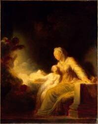 L'éducation de la Vierge (Jean-Honoré Fragonard) - Muzeo.com