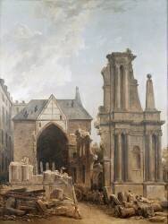 L'église des Feuillants en démolition (Hubert Robert) - Muzeo.com