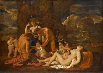 L'enfance de Bacchus ou la petite bacchanale (Nicolas Poussin) - Muzeo.com