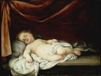 L'enfant Jésus endormi (Bartolomé Esteban Murillo) - Muzeo.com