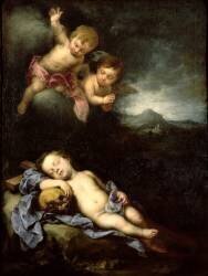 L'enfant Jésus endormi sur la croix (Bartolomé Esteban Murillo) - Muzeo.com