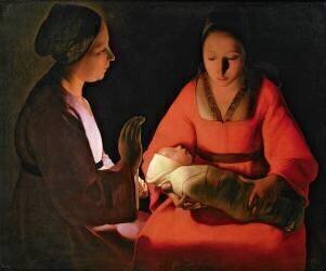 L'enfant nouveau-né (Georges de La Tour) - Muzeo.com