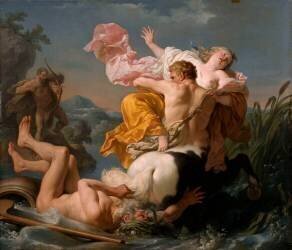 L'Enlèvement de Déjanire par le centaure Nessus (Louis Jean François Lagrenée) - Muzeo.com