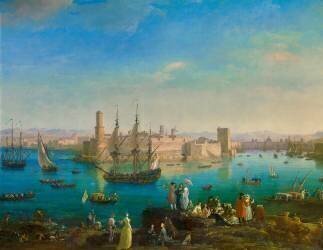 L'entrée du port de Marseille en 1754 (Joseph Vernet) - Muzeo.com